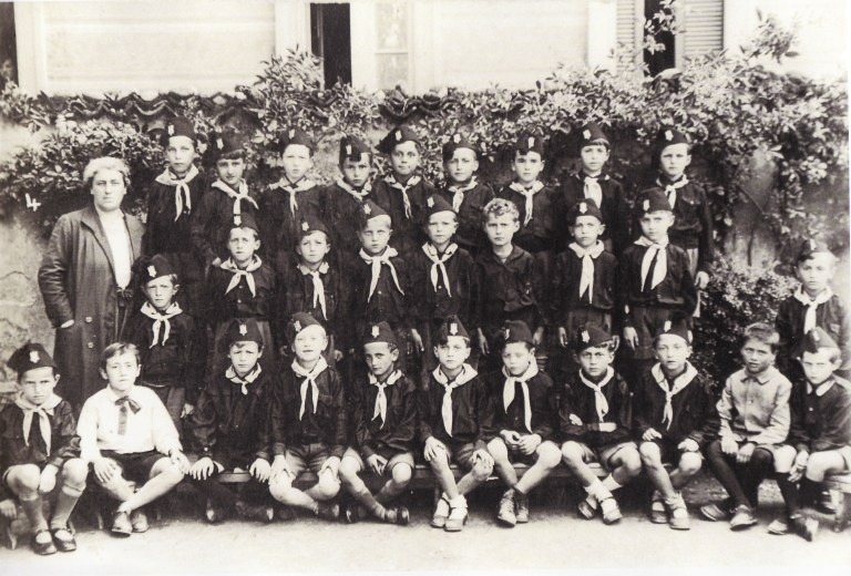 Balilla con la maestra Santucci