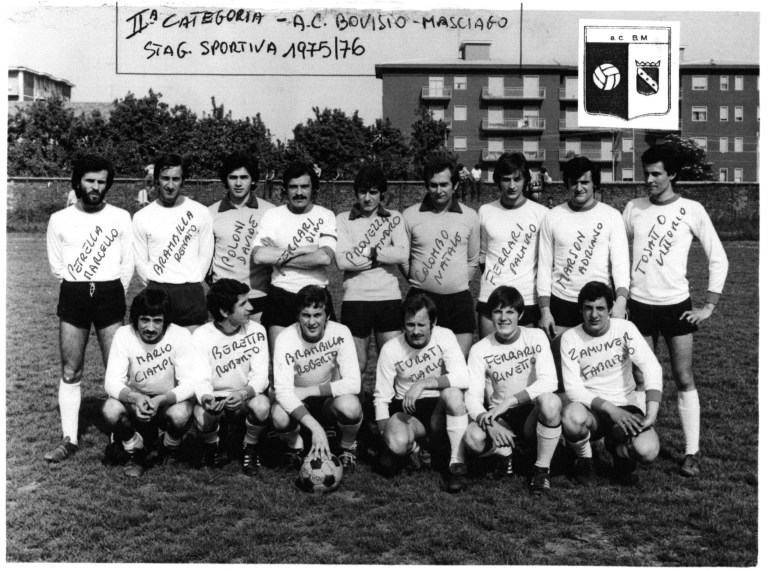 Foto di gruppo AC Bovisio stagione 1975-76