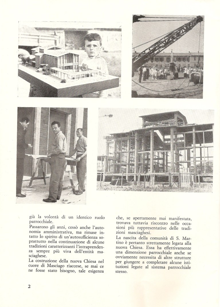 Il cantiere della parrocchiale di San Martino